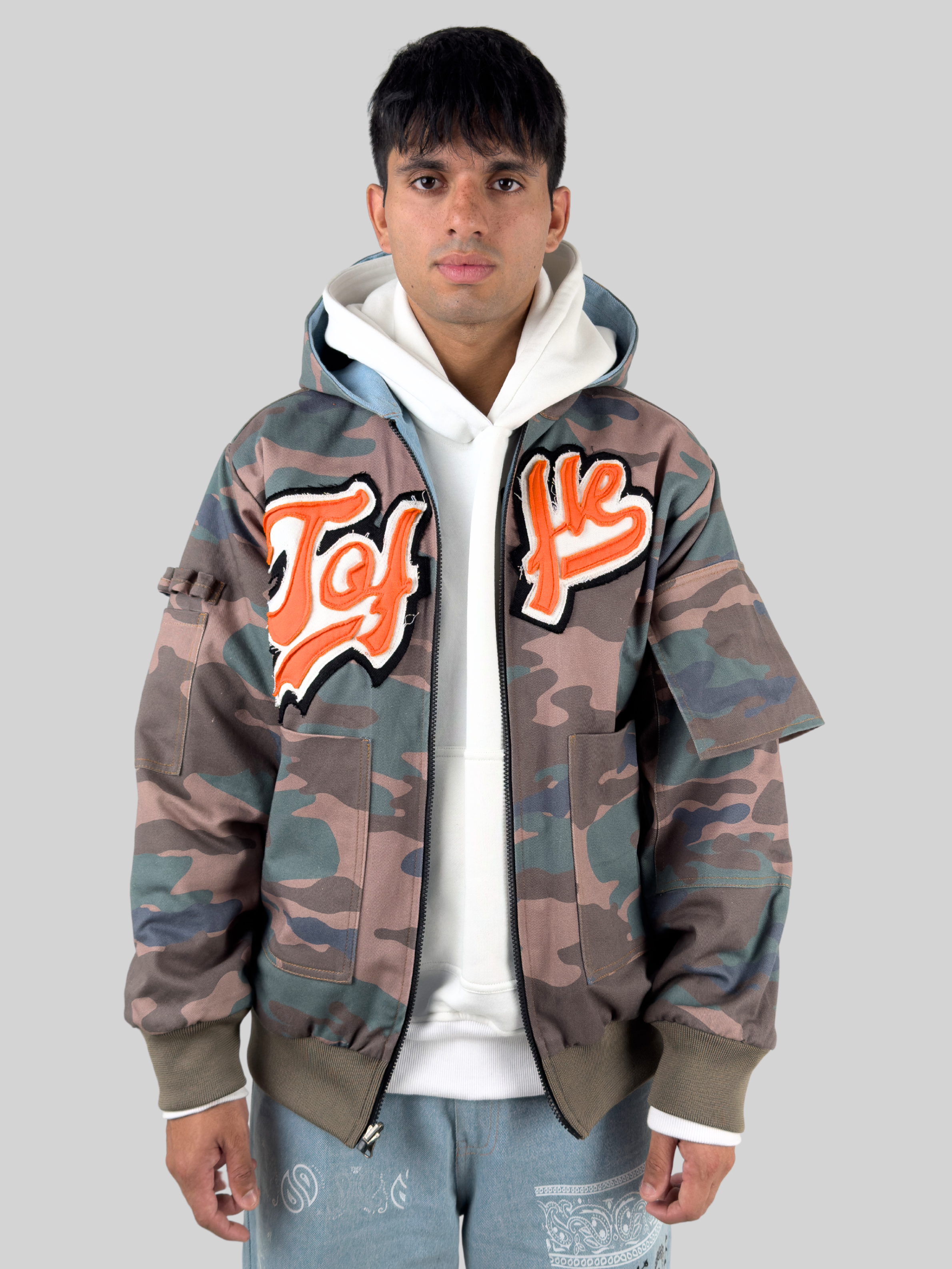 Denim Camo Reversible Jacket