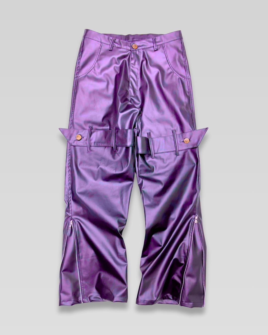 Leather Utility Jeans