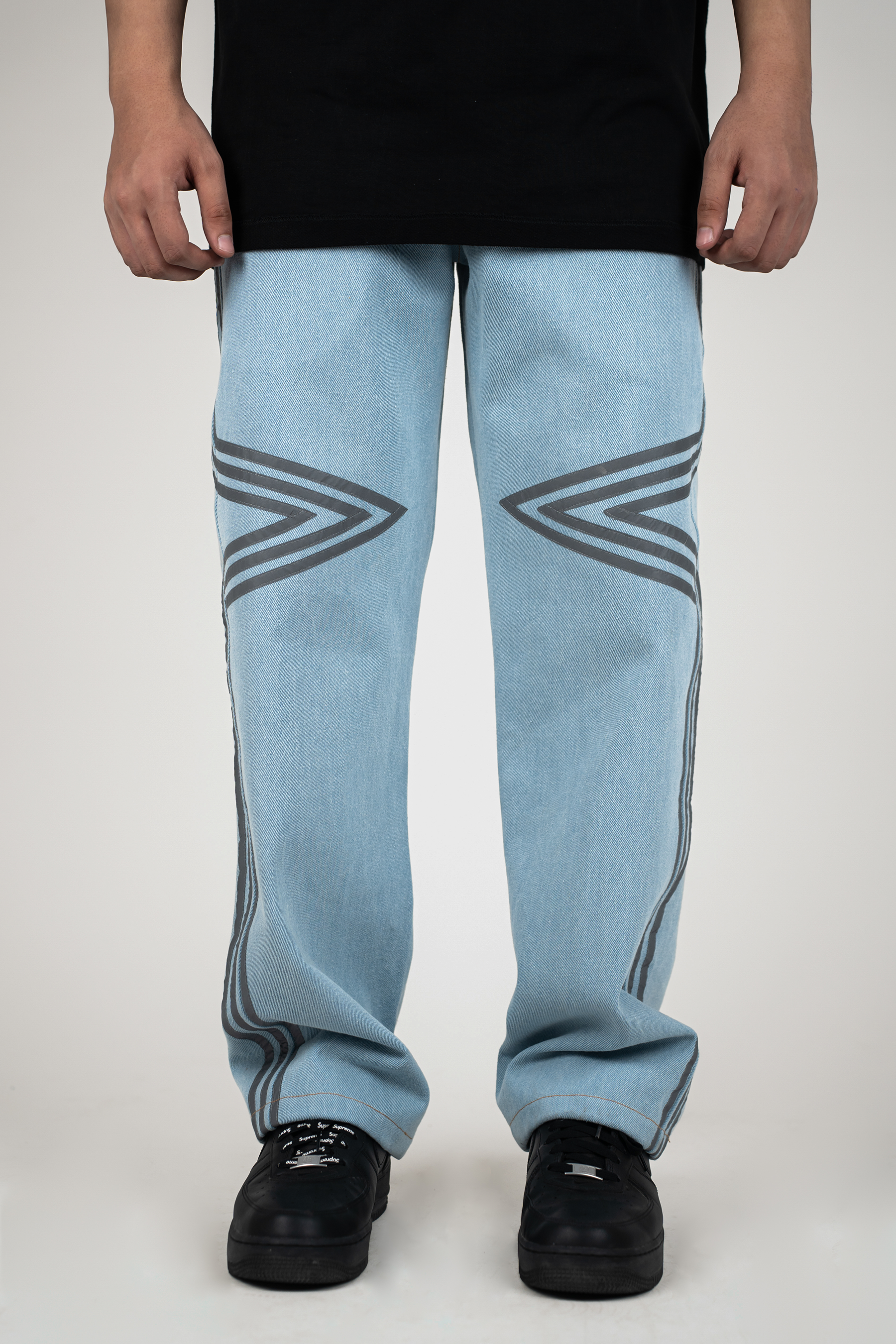 Reflective Athletic Blue Denim