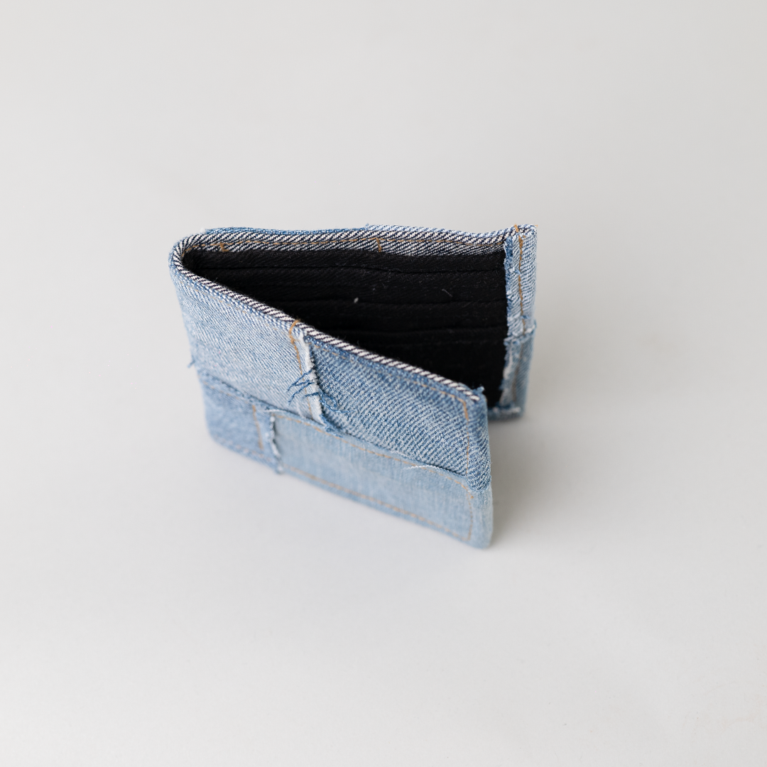 Foldable Shopping Bag - Convertible Denim Pouch | Rimagined