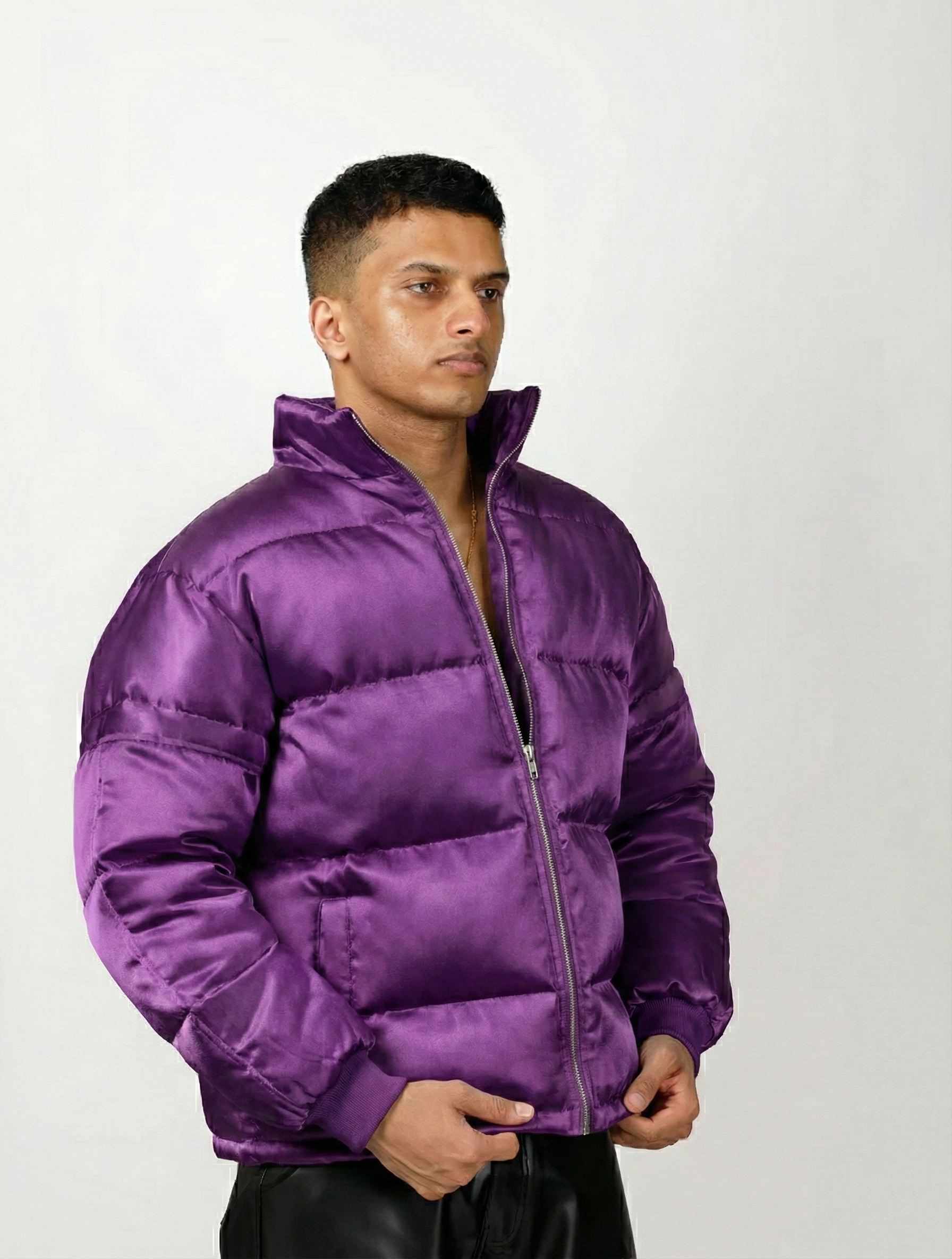 Satin Puffer Jacket