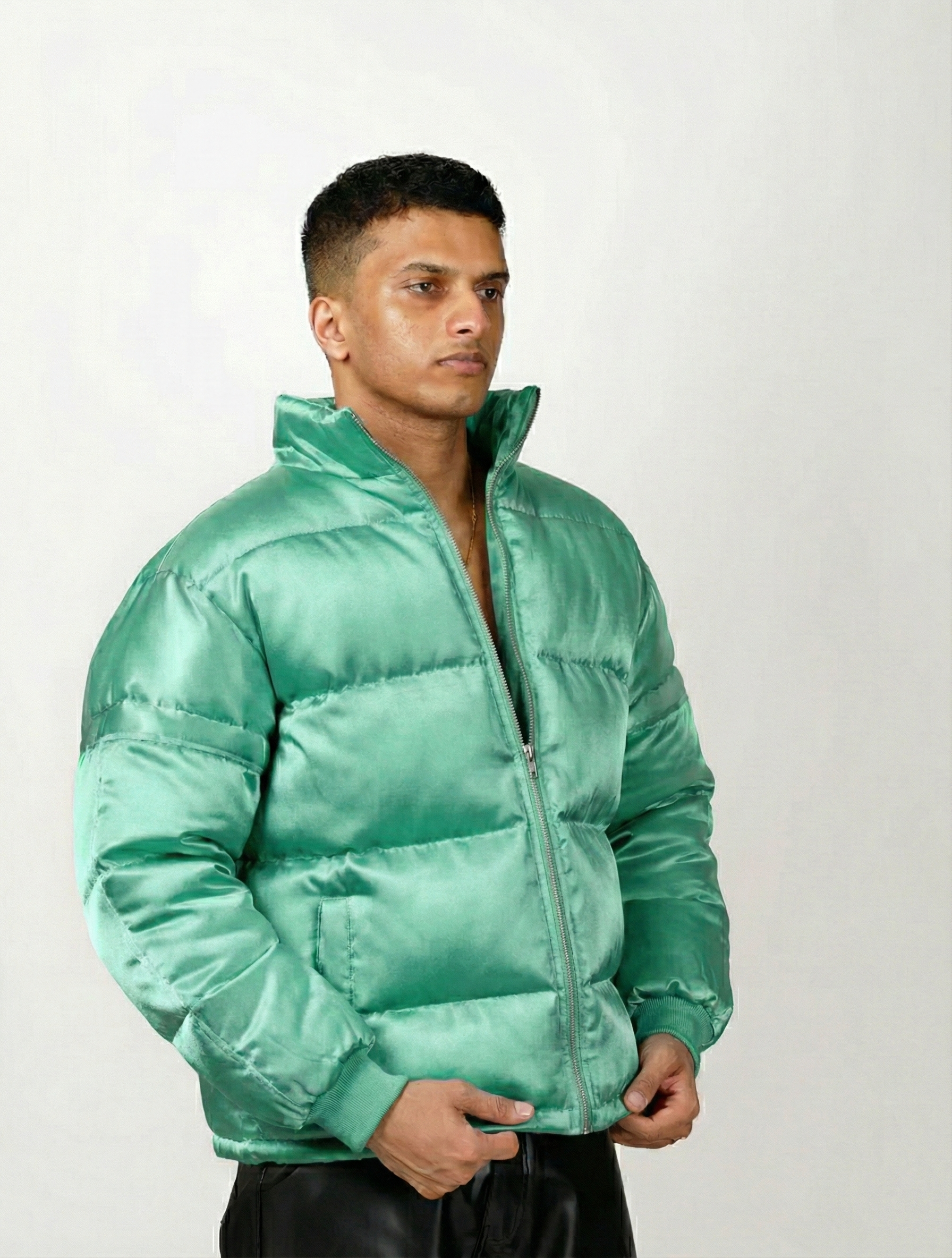 Satin Puffer Jacket