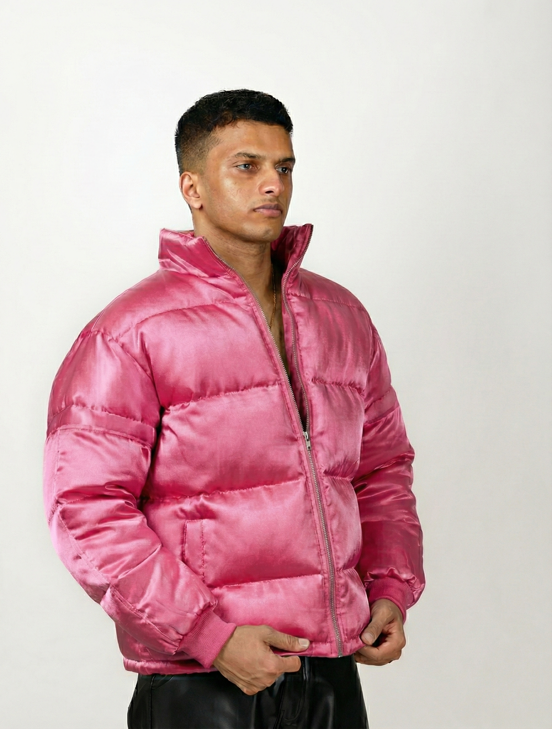 Satin Puffer Jacket