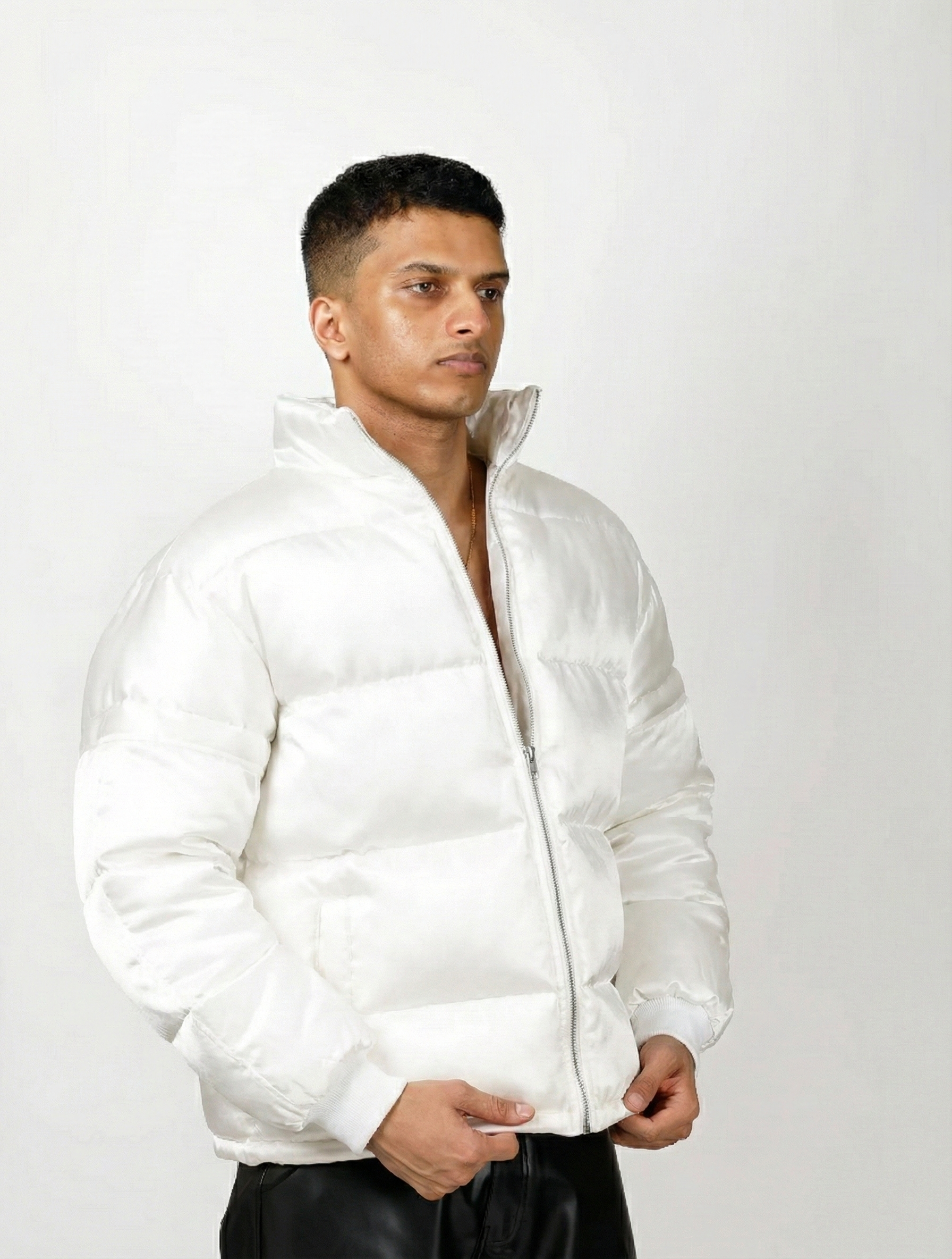 Satin Puffer Jacket