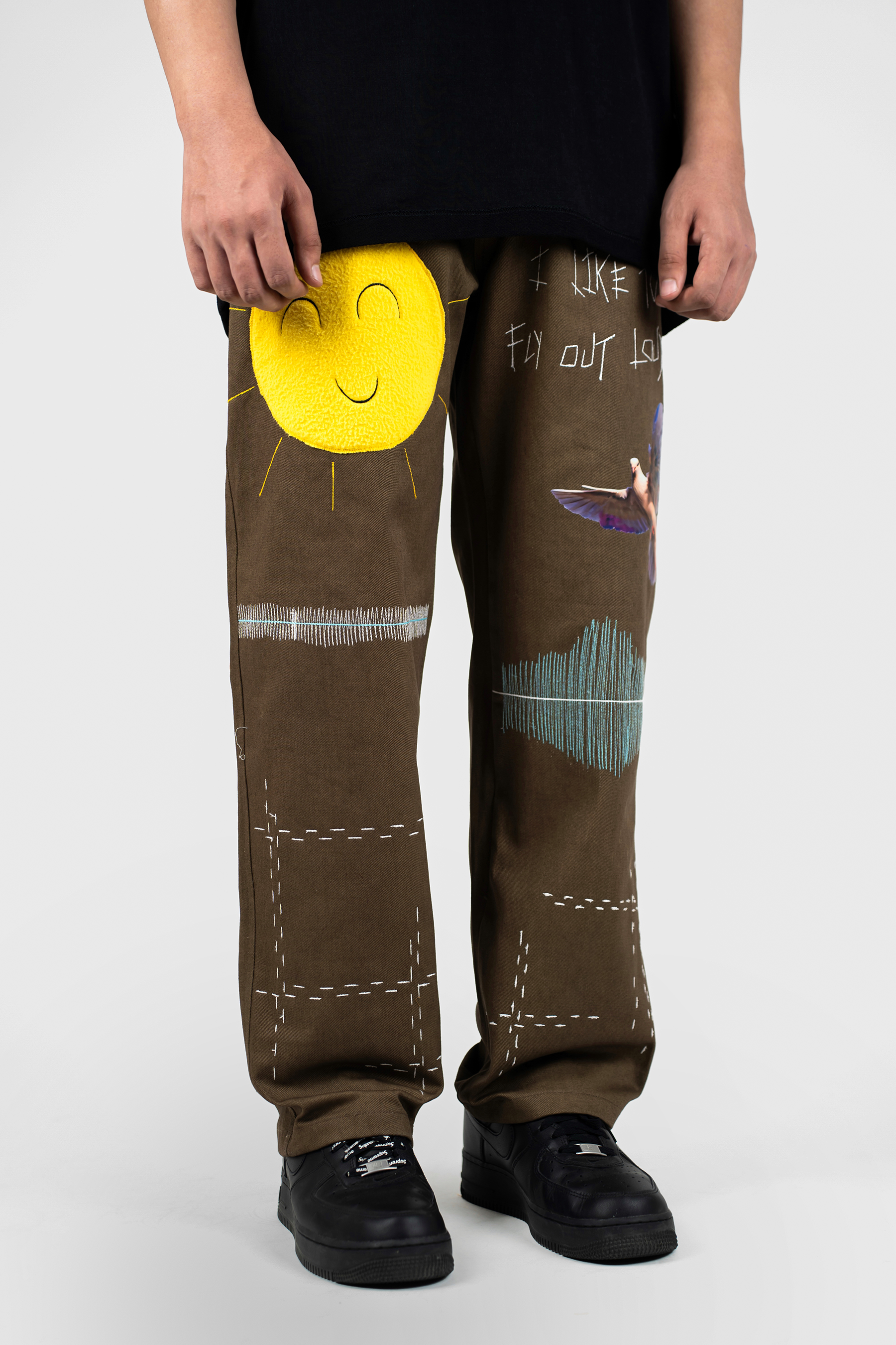 Earthtone Brown Jeans