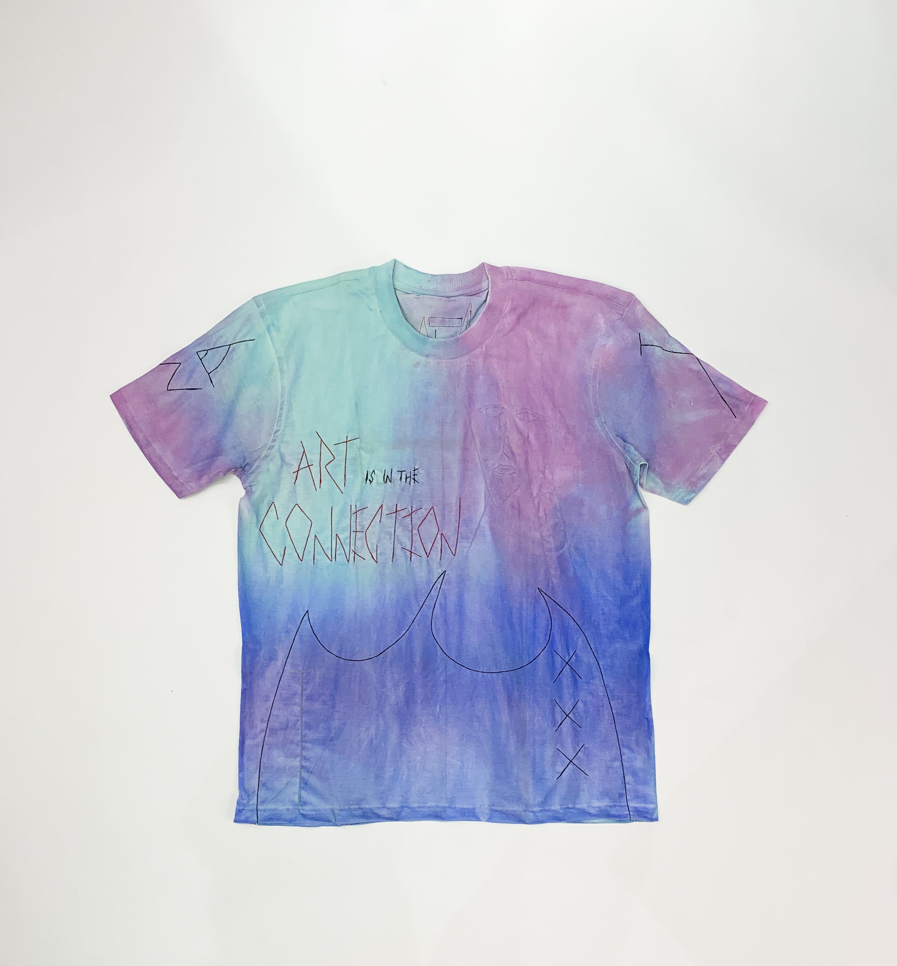PV Handpainted Blue T-shirt