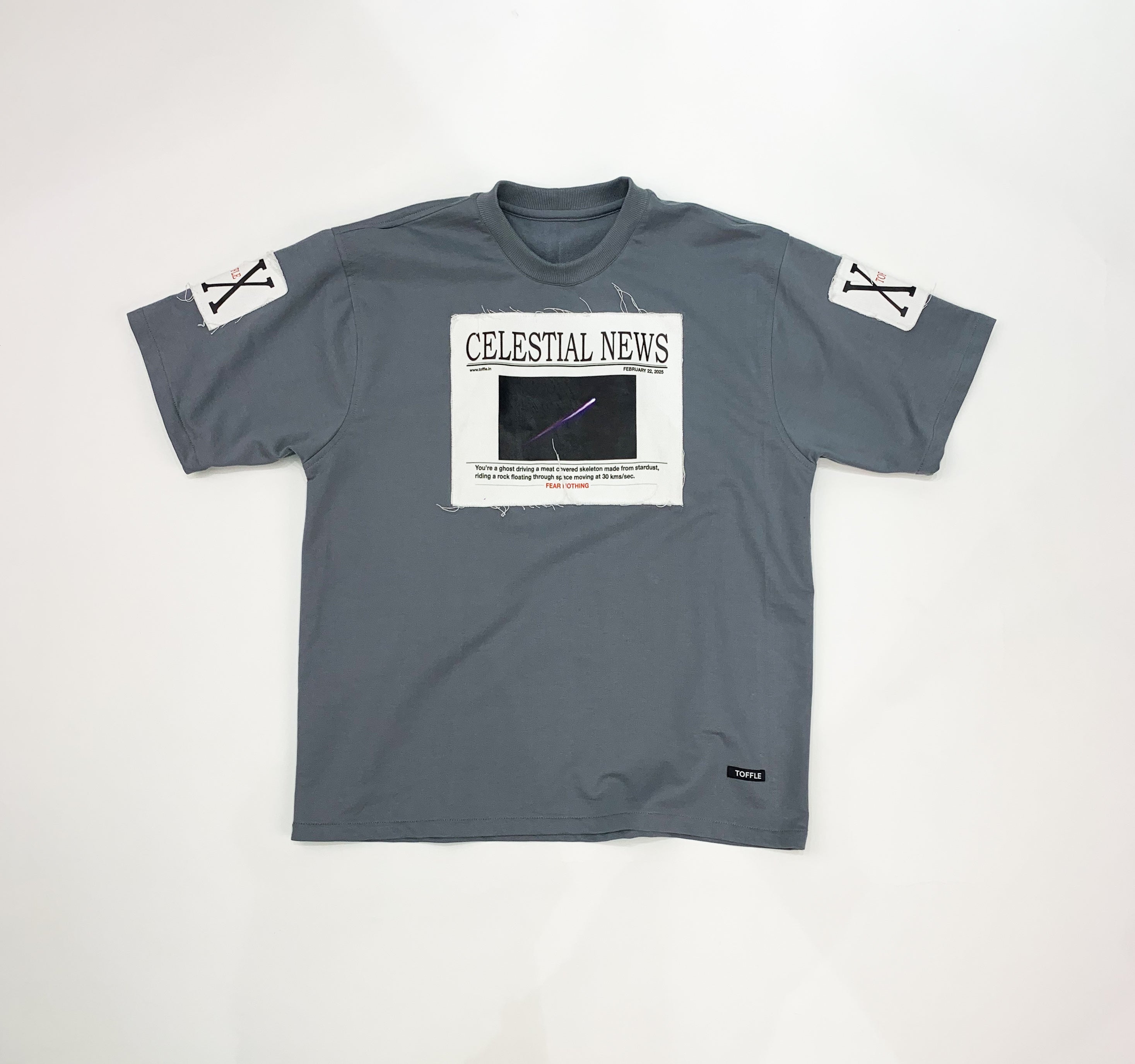Grey Patchwork T-shirt