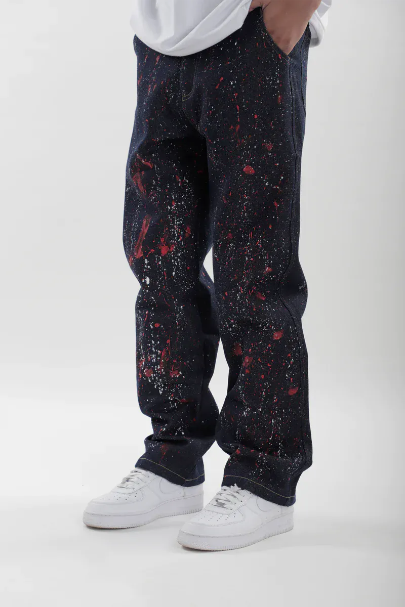 Splatter Denim Jeans