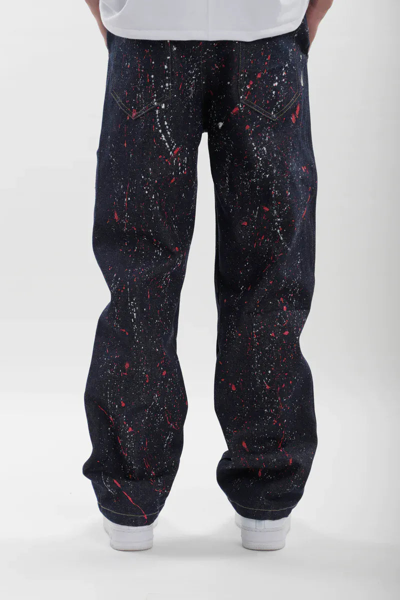 Splatter Denim Jeans