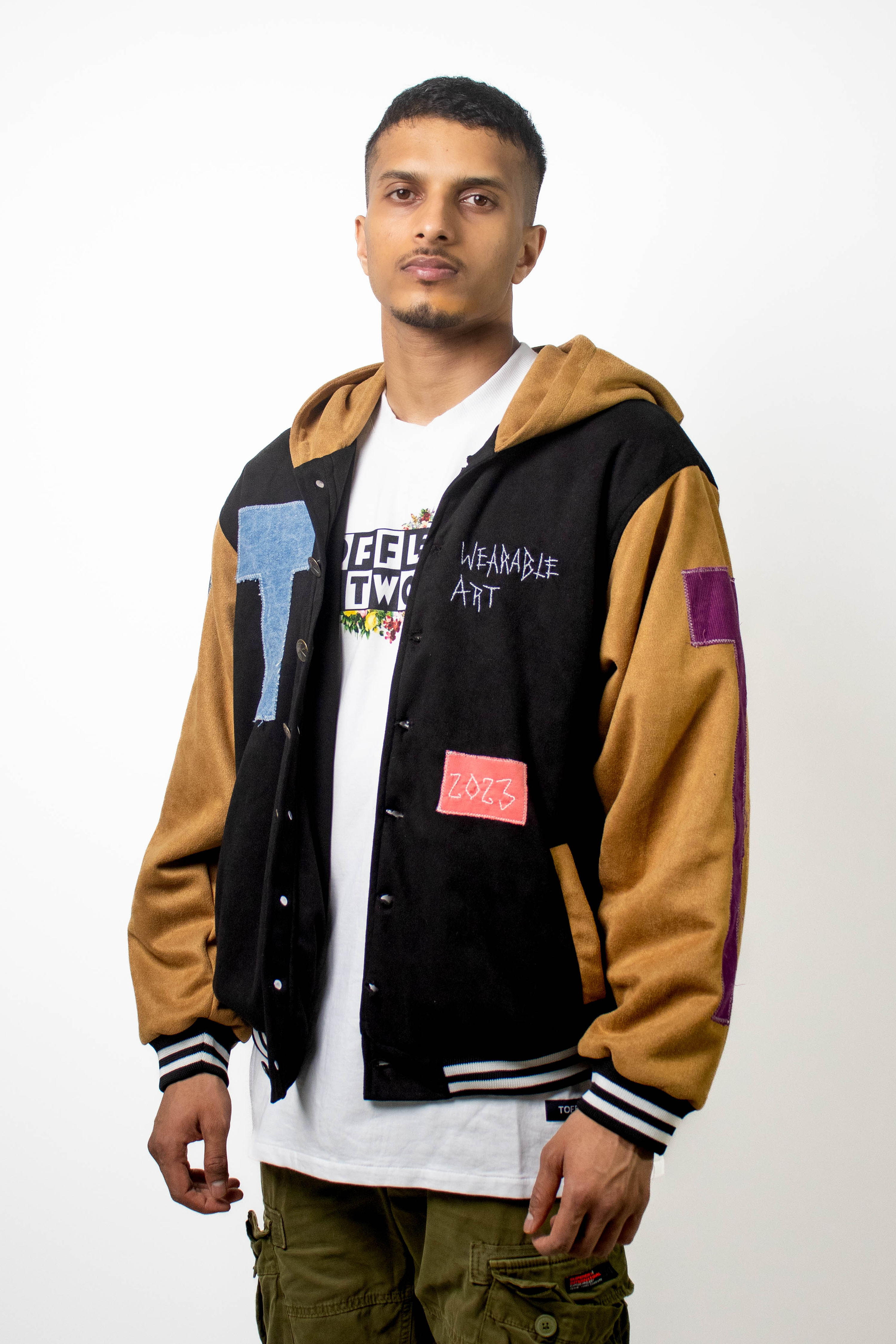 Suede varsity jacket hotsell