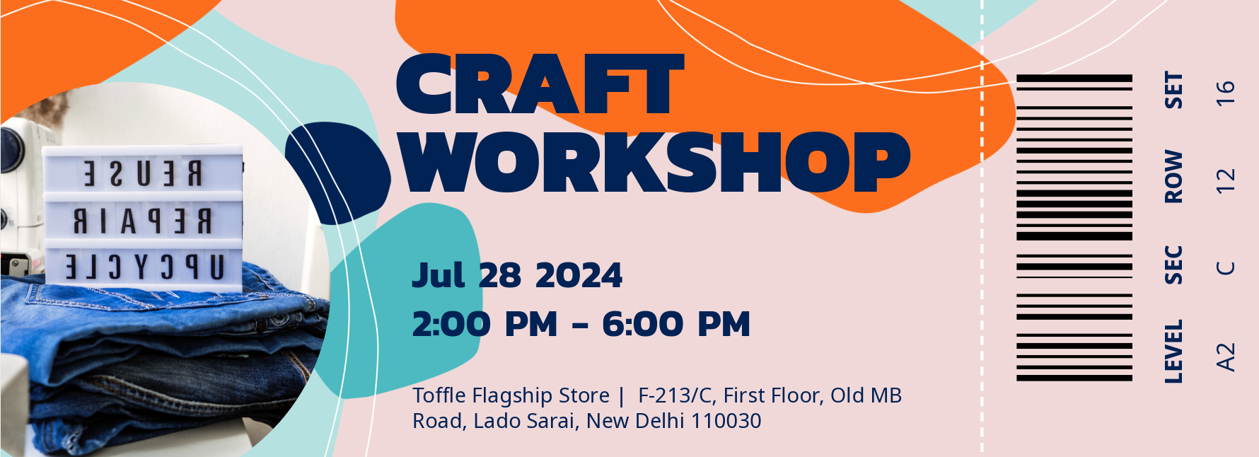 Craft Workshop Ticket (100% Redeemable on Product Purchase)