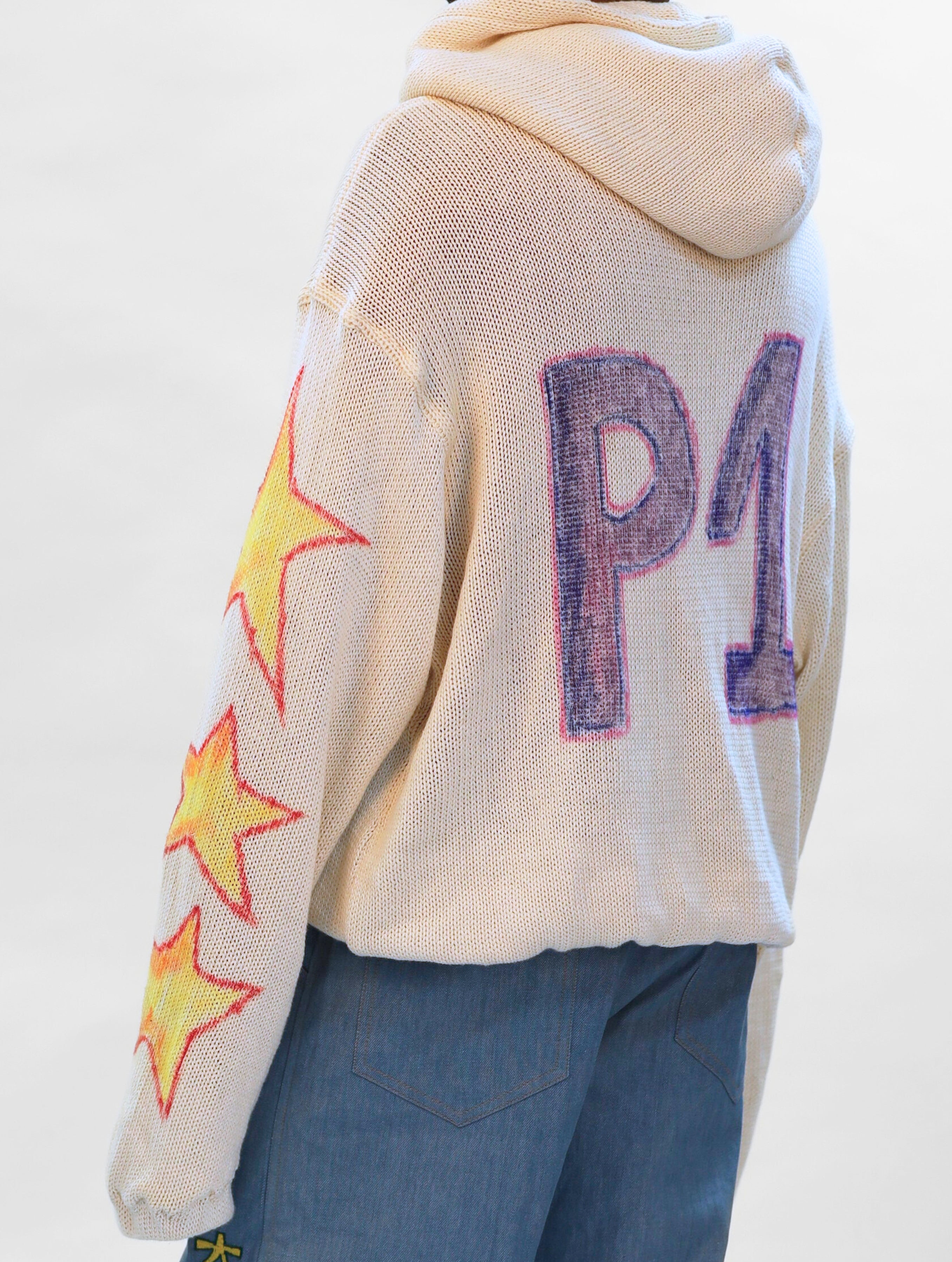 Knit Sweater Colored Hoodie