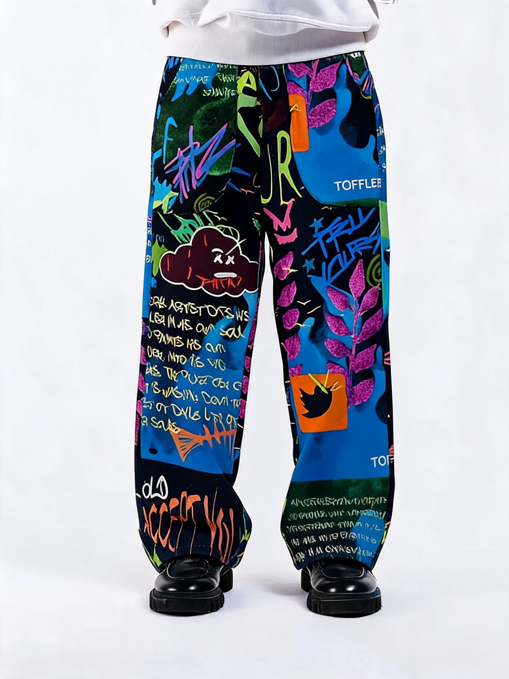 Graffiti Black Jeans