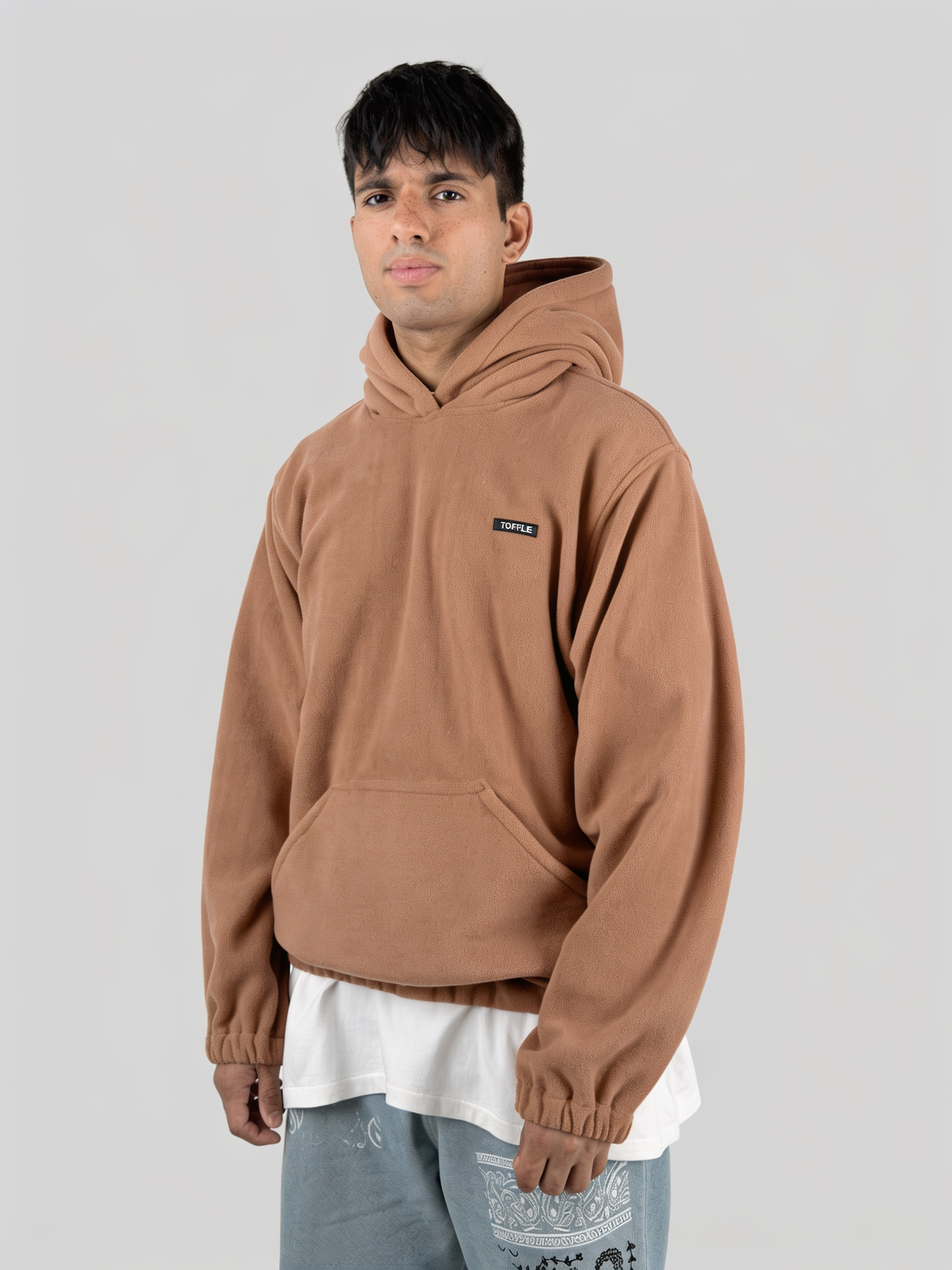 Sample Brown Polar Fleece Hoodie