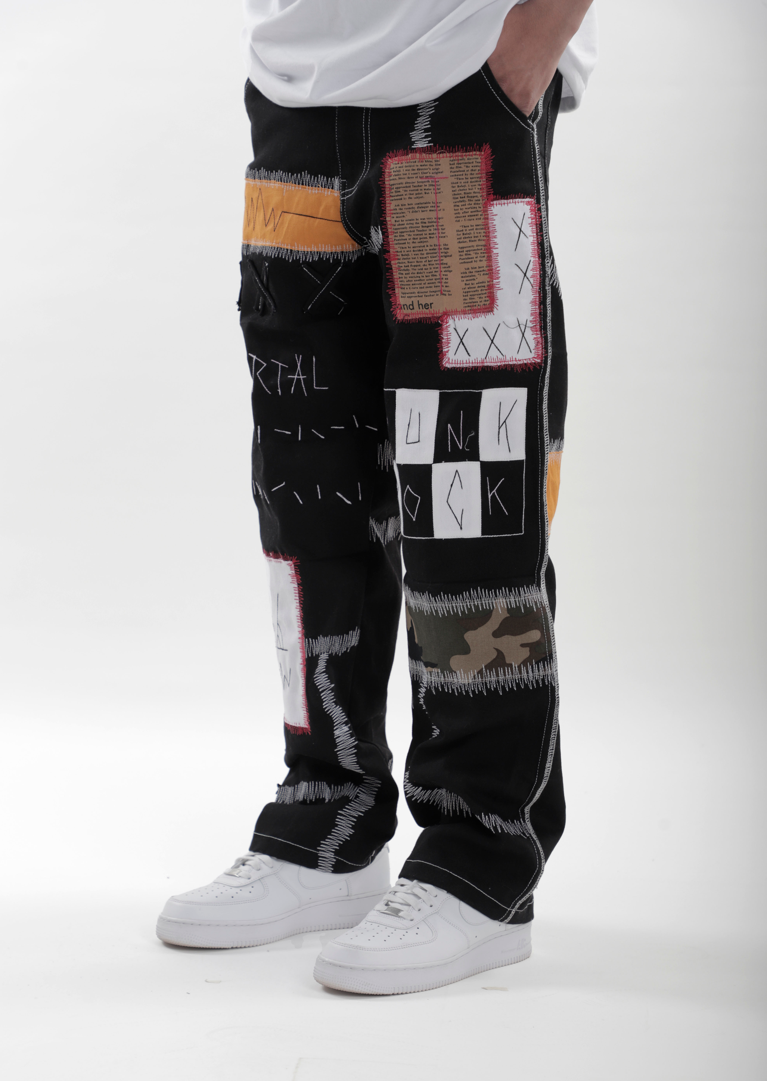 Palm Angels Black And Red Bandana Patchwork Aftersport Track Pants, $288 |  SSENSE | Lookastic